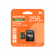 Карта пам'яті microSDXC (UHS-1 U3) A-DATA SPEED PLUS 256Gb Class 10 V30 A2 (R-180Mb/s W160Mb/s) (adapter SD) (UD256GUI3V30A2SP-RA1)