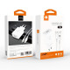 Мережевий зарядний пристрій з кабелем WUW-T66 Single USB home charger kit (6972573335084)