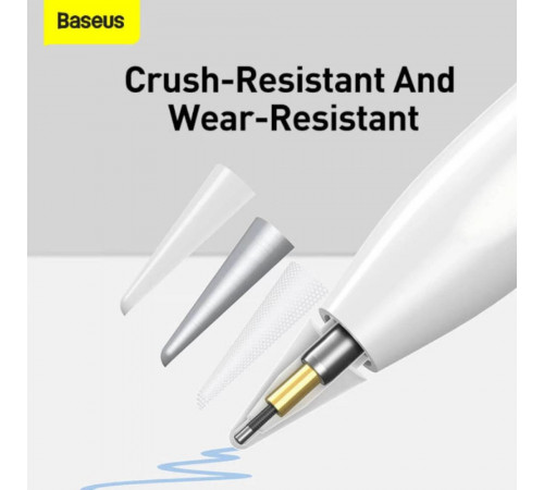 Змінні наконечники для стилуса Baseus Smooth Writing Capacitive Stylus Tips Moon White（2pcs） (P80015906213-00)