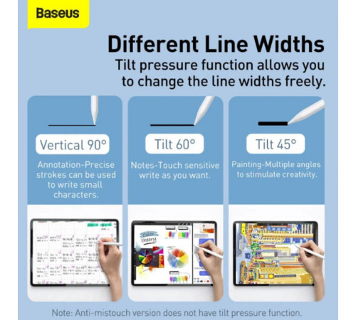 Змінні наконечники для стилуса Baseus Smooth Writing Capacitive Stylus Tips Moon White（2pcs） (P80015906213-00)