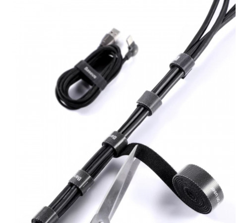 Органайзер для кабелю Baseus Circle Velcro strap 50cm Black (ACMGT-A01)