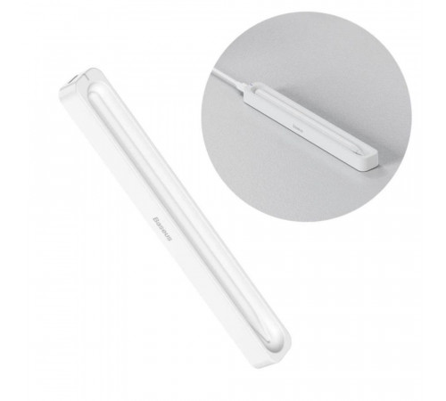Кейс для зарядки стилуса Baseus Smooth Writing Stylus Wireless Charging Case Moon White (With Simple Charging Cable Type-C 3A 0.3m) (P80015907213-00)