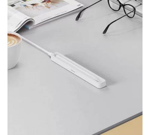 Кейс для зарядки стилуса Baseus Smooth Writing Stylus Wireless Charging Case Moon White (With Simple Charging Cable Type-C 3A 0.3m) (P80015907213-00)