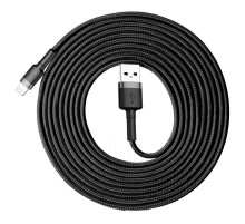 Кабель Baseus Cafule Cable USB For iP 2A 3m Gray+Black (CALKLF-RG1)