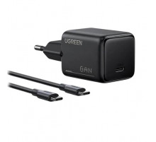 Мережевий зарядний пристрій з кабелем UGREEN X517 25W USB-C GaN Fast Charger Set EU+1M CC Cable black (UGR-75103)