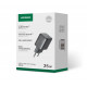 Мережевий зарядний пристрій з кабелем UGREEN X517 25W USB-C GaN Fast Charger Set EU+1M CC Cable black (UGR-75103)