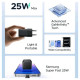 Мережевий зарядний пристрій з кабелем UGREEN X517 25W USB-C GaN Fast Charger Set EU+1M CC Cable black (UGR-75103)