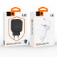 Мережевий зарядний пристрій з кабелем WUW-C268 12W fast charger USB A +retractable 70cm type c Cable (6978749570044)