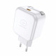 Мережевий зарядний пристрій з кабелем WUW-C268 12W fast charger USB A +retractable 70cm type c Cable (6978749570044)