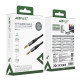 Аудіокабель ACEFAST J10 3.5mm male to 3.5mm male, nylon braid, 1m, Black (6974316285267)