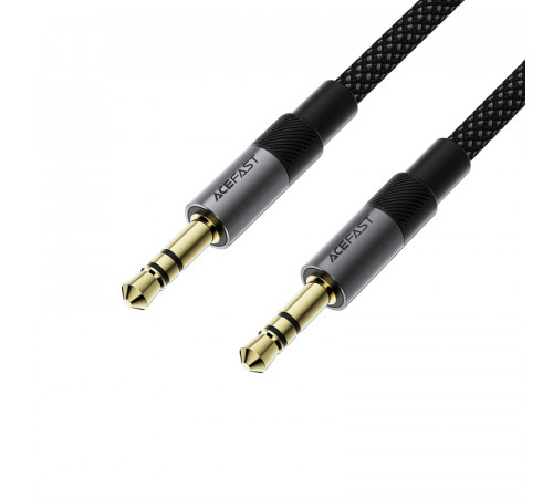 Аудіокабель ACEFAST J10 3.5mm male to 3.5mm male, nylon braid, 1m, Black (6974316285267)