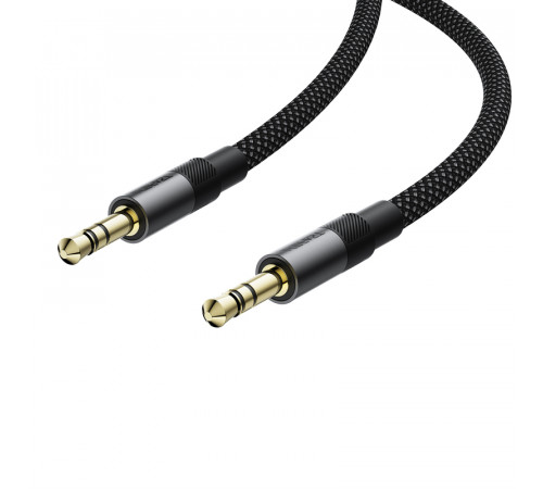 Аудіокабель ACEFAST J10 3.5mm male to 3.5mm male, nylon braid, 1m, Black (6974316285267)
