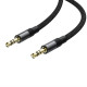 Аудіокабель ACEFAST J10 3.5mm male to 3.5mm male, nylon braid, 1m, Black (6974316285267)