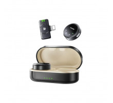 Бездротова мікрофонна система REMAX K16 dual-mic (Lightning) Black (6954851248682)