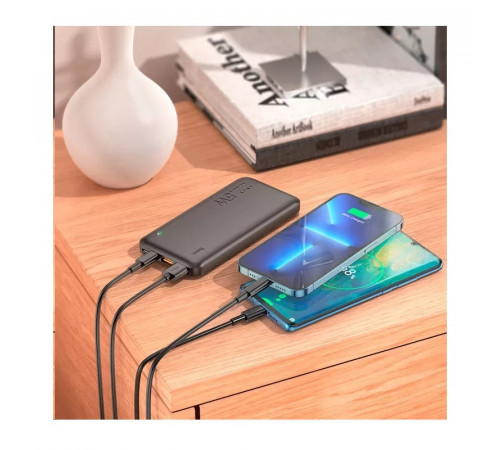 Зовнішній акумулятор HOCO J101 Astute 22.5W fully compatible power bank(10000mAh) Black (6931474782472)