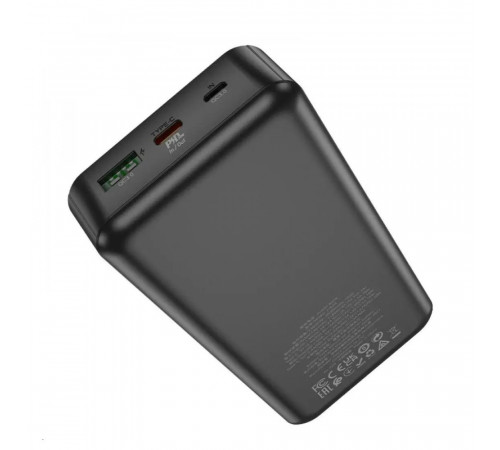 Зовнішній акумулятор HOCO J102A Cool figure PD20W+QC3.0 power bank(20000mAh) Black (6931474783622)