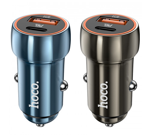 Автомобільний зарядний пристрій Hoco Z46A Blue whale PD20W+QC3.0