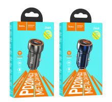 Автомобільний зарядний пристрій Hoco Z46A Blue whale PD20W+QC3.0