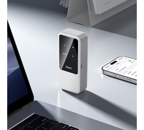 Мобільний роутер HOCO HI42 Mobile portable WiFi(Europe Asia and Africa) White (6942007666855)