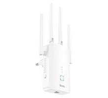 Ретранслятор Wi-Fi HOCO HI35 WiFi4 repeater White (6942007662918)