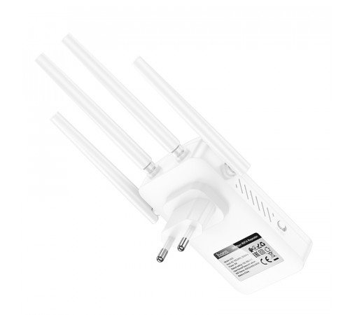 Ретранслятор Wi-Fi HOCO HI35 WiFi4 repeater White (6942007662918)
