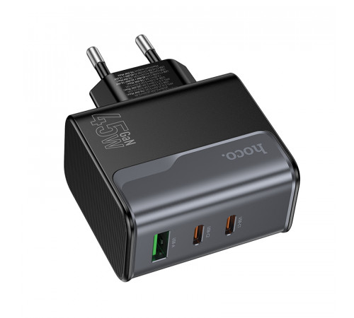 Мережевий зарядний пристрій HOCO CS75A Star Speed PD70W(2C1A) charger midnight black (6942007653862)