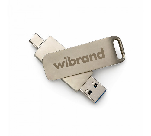 Портативний SSD Wibrand Wolf 512GB USB 3.2 Gen.2 Type-C/Type-A Read/Write 1000MB/s Silver (WIEXSSD/WO512GB)