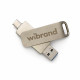 Портативний SSD Wibrand Wolf 512GB USB 3.2 Gen.2 Type-C/Type-A Read/Write 1000MB/s Silver (WIEXSSD/WO512GB)