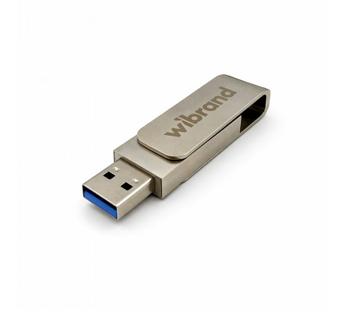 Портативний SSD Wibrand Wolf 512GB USB 3.2 Gen.2 Type-C/Type-A Read/Write 1000MB/s Silver (WIEXSSD/WO512GB)