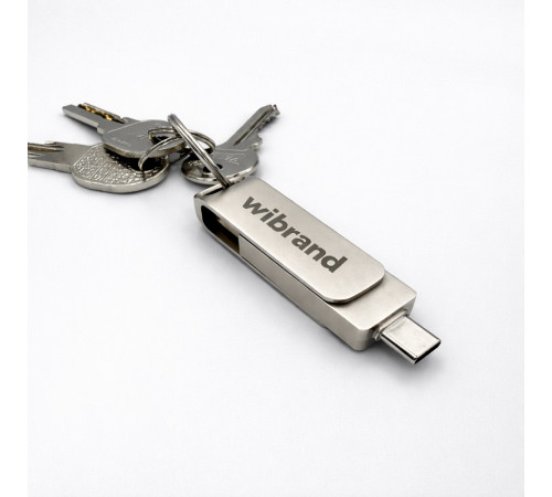 Портативний SSD Wibrand Wolf 1TB USB 3.2 Gen.2 Type-C/Type-A Read/Write 1000MB/s Silver (WIEXSSD/WO1TB)