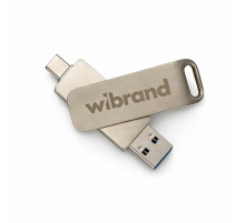 Портативний SSD Wibrand Wolf 2TB USB 3.2 Gen.2 Type-C/Type-A Read/Write 1000MB/s Silver (WIEXSSD/WO2TB)
