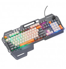 Клавіатура HOCO DI98 Murphy 3-color wired keyboard(Ukrainian version) Star Gray (6942007674232)