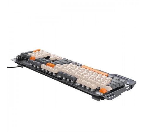 Клавіатура HOCO DI98 Murphy 3-color wired keyboard(Ukrainian version) Star Gray (6942007674232)