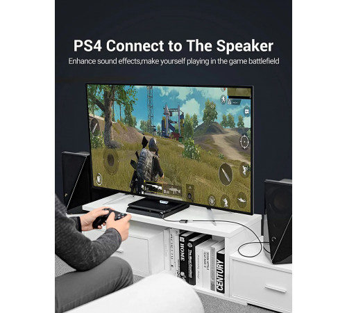 Адаптер Vention USB External Sound Card 0.15M Gray Metal Type (CDKHB) (CDKHB)