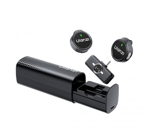 Бездротова мікрофонна система Ulanzi A21 Wireless Microphone, dual-mic, (Type C) Black (A053)