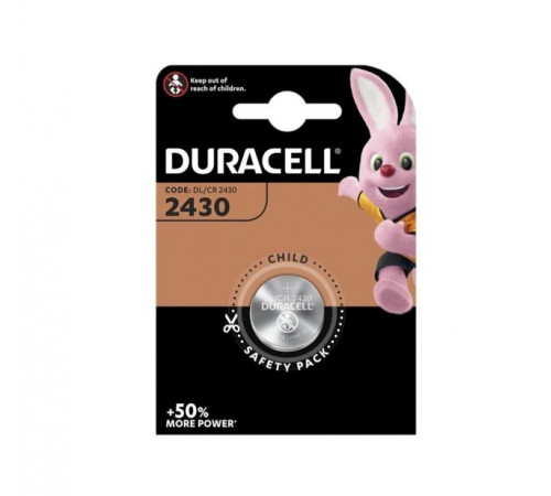 Батарейка Duracell CR2430 3V літієва (1шт) (5000394030398)