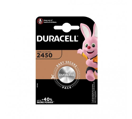 Батарейка Duracell CR2450 3V літієва (1шт) (5000394030428)