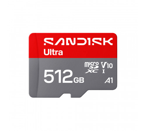 Карта пам'яті microSDXC (UHS-1) SanDisk Ultra 512Gb class 10 A1 (195Mb/s) (adapter SD) (SDSQUJQ-512G-GZ6MA)
