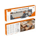 Клавіатура HOCO GM61 Murphy 3-color wired keyboard(Ukrainian version) star gray (6942007678940)