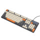Клавіатура HOCO GM61 Murphy 3-color wired keyboard(Ukrainian version) star gray (6942007678940)