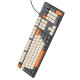 Клавіатура HOCO GM61 Murphy 3-color wired keyboard(Ukrainian version) star gray (6942007678940)