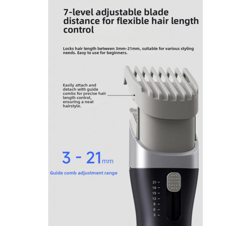 Машинка для стрижки Xiaomi DOCO Electric Hair Clipper · Black Knife Turbo Edition Metallic Deep Blue (HC002)