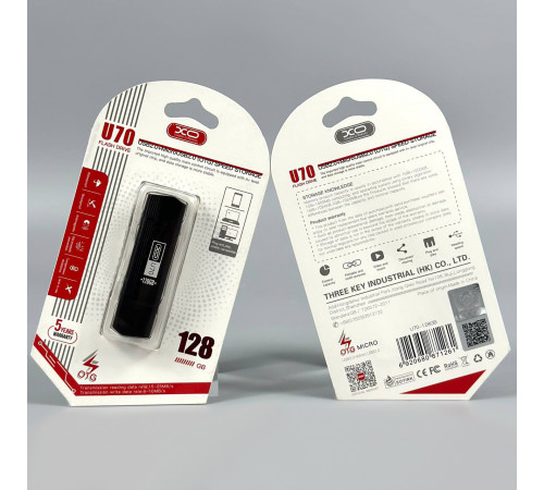 USB флеш XO U70 OTG 128Gb USB2.0+Micro