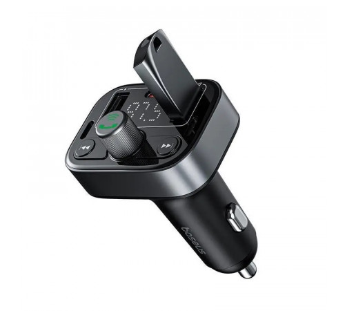 АЗП з FM-модулятором Baseus S-09 Pro Series Car FM Transmitter Cluster Black (C10762200113-00)
