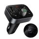 АЗП з FM-модулятором Baseus S-09 Pro Series Car FM Transmitter Cluster Black (C10762200113-00)