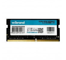 Оперативна пам'ять DDR4 Wibrand 8GB 3200MHz CL22 SODIMM (WI3200DDR4S/8GB)
