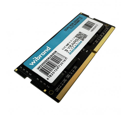 Оперативна пам'ять DDR4 Wibrand 8GB 3200MHz CL22 SODIMM (WI3200DDR4S/8GB)