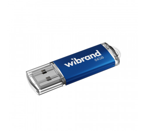 Флеш-накопичувач Wibrand USB 2.0 Cougar 64Gb Blue (WI2.0/CU64P1U)