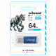 Флеш-накопичувач Wibrand USB 2.0 Cougar 64Gb Blue (WI2.0/CU64P1U)