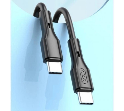 Кабель XO PD Type-C to Type-C NBQ231B 60W 1m Black (200096305)